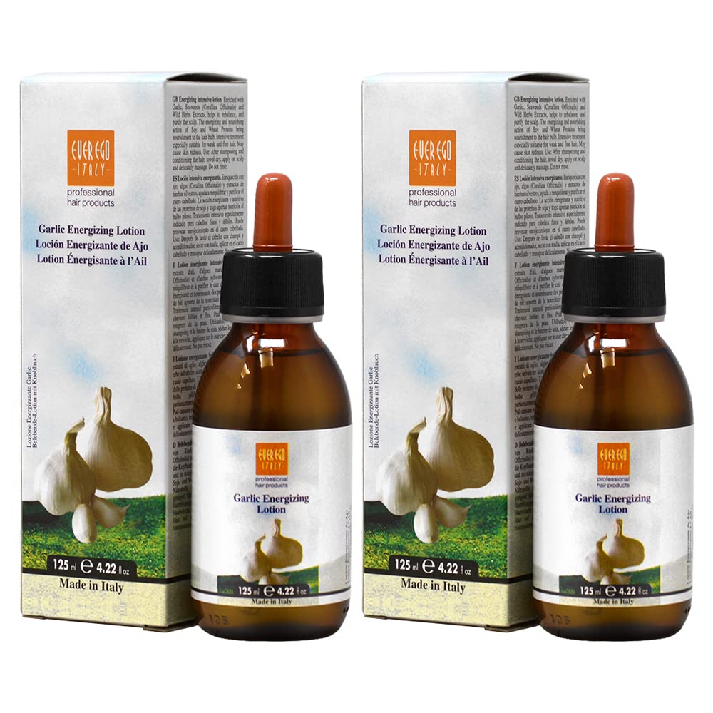 Ever Ego Impac Ego Garlic Energizing Anti HairLoss Lotion 125ml 4.25oz (Pack of 2) Beauty & Personal Care Ever Ego