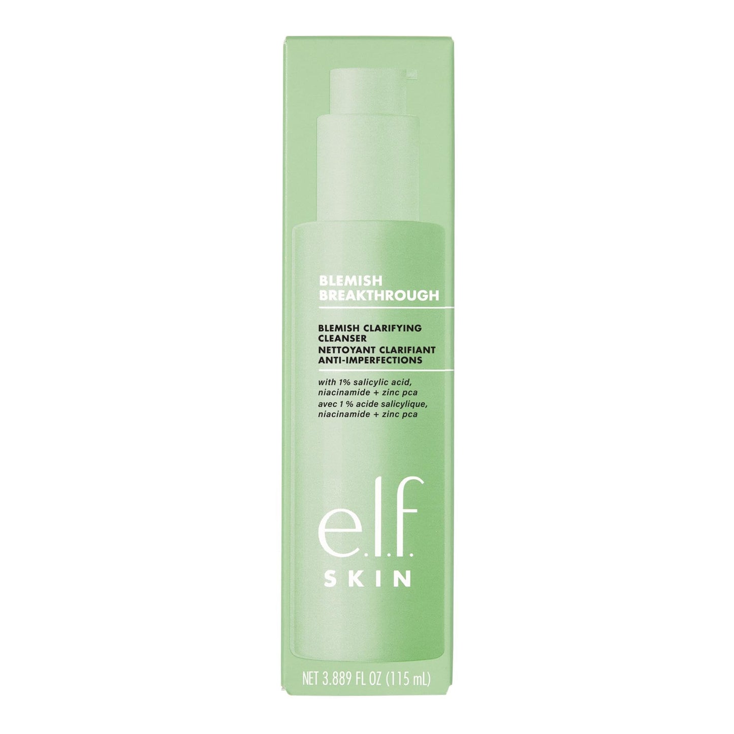 e.l.f. SKIN Blemish Breakthrough Clarifying Cleanser, Gel Cleanser For Removing Makeup, Controlling Oil & Clarifying Pores, 1% Salicylic Acid Beauty & Personal Care e.l.f.