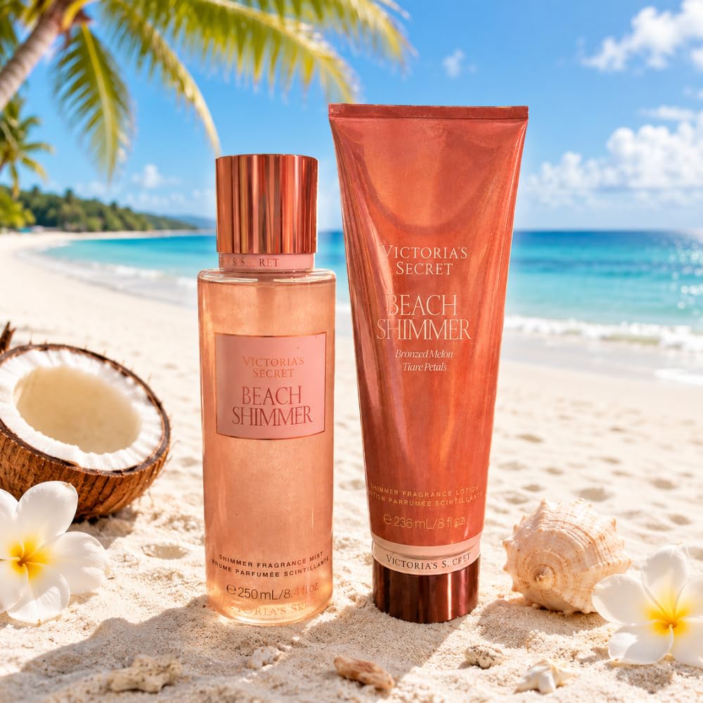 Victoria's Secret Fragrance Mist & Lotion - Summer Collection 2-Piece Bundle for Women (Beach Shimmer) Beauty & Personal Care Victoria's Secret