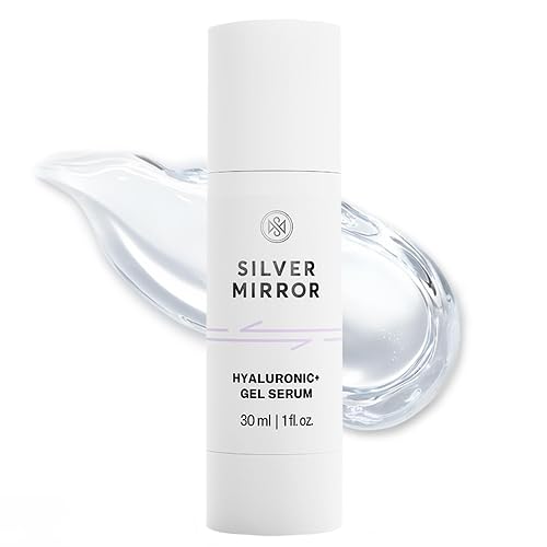 Hyaluronic Acid Serum for Face with Aloe Vera Hydrating Plumping Gel Serum for Fine Lines Lightweight Moisture Boosting Serum 1 Fl Oz Beauty & Personal Care Silver Mirror