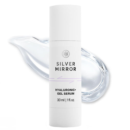Hyaluronic Acid Serum for Face with Aloe Vera Hydrating Plumping Gel Serum for Fine Lines Lightweight Moisture Boosting Serum 1 Fl Oz Beauty & Personal Care Silver Mirror