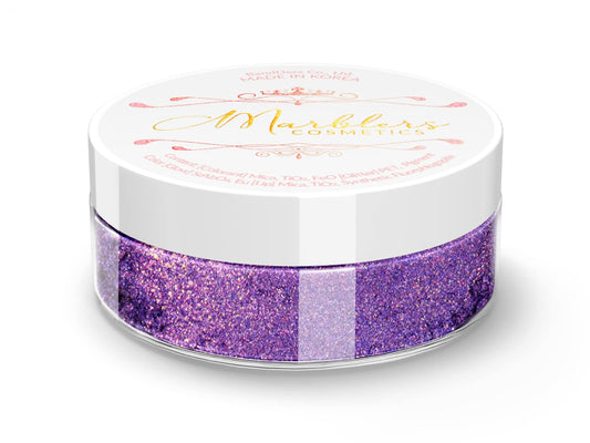 MARBLERS Chunky Natural Mica Powder [Flash Berry Pearl] 0.11oz (3g) | Highly Pigmented | Non-Toxic, Vegan, Cruelty-Free | Eyeshadow, Body Butter, Nail Beauty & Personal Care MARBLERS
