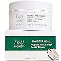 Hey Honey Walk the Walk Propolis Foot & Heel Cream for Dry, Cracked Feet | 72-Hour Hydration, Callus Remover & Odor-Fighting Moisturizer with Honey Beauty & Personal Care Hey Honey