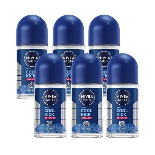 Nivea Men's Cool Kick Roll-On Deodorant - 1.69 fl oz - Pack of 6 Beauty and Personal Care NIVEA