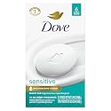 Dove Beauty Bar Soap Sensitive, 6 Bars for Sensitive Skin, Fragrance Free and Hypoallergenic 3.75 oz Beauty & Personal Care Dove