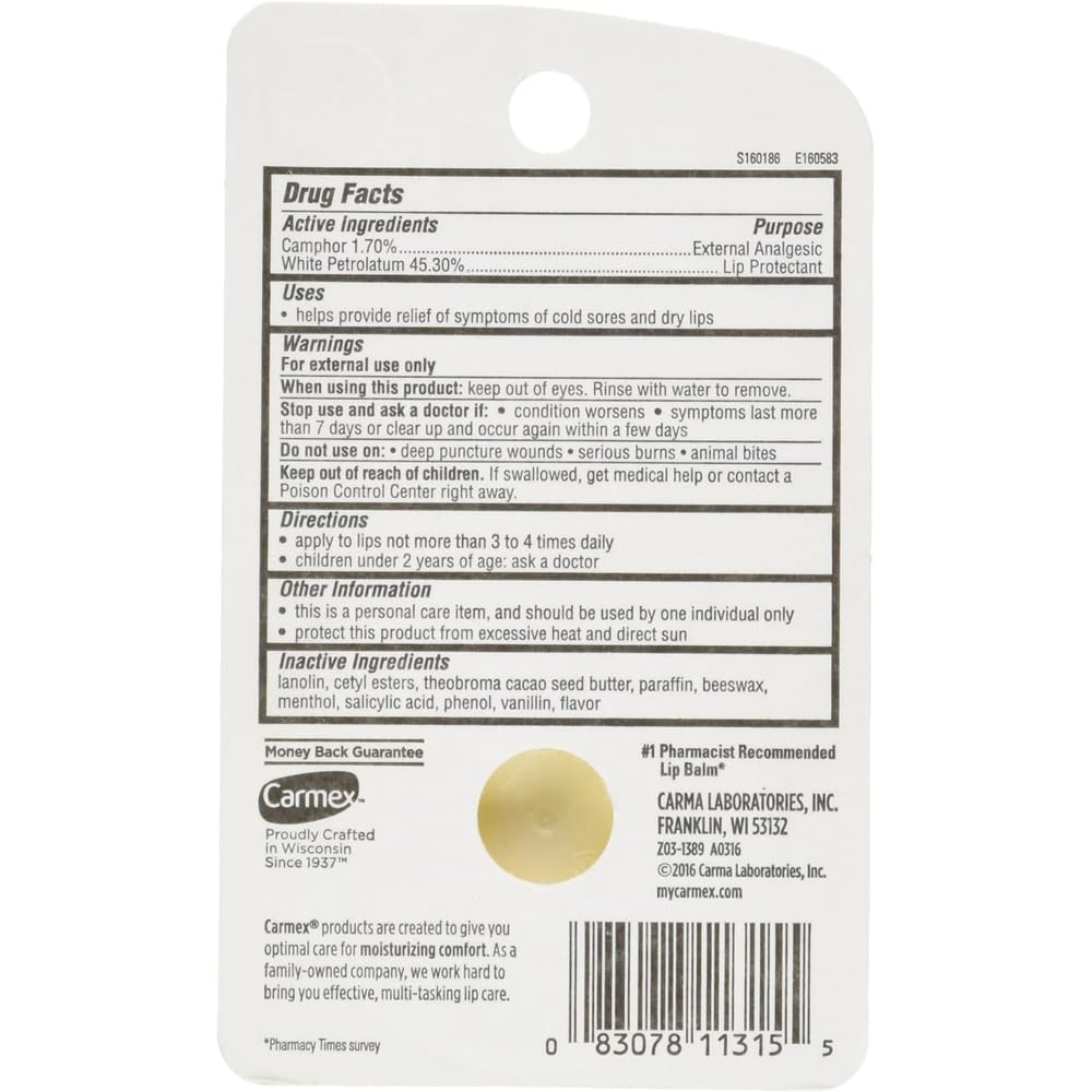 Carmex Classic Lip Balm Medicated 0.25 oz (Packs of 12) Beauty and Personal Care Carmex