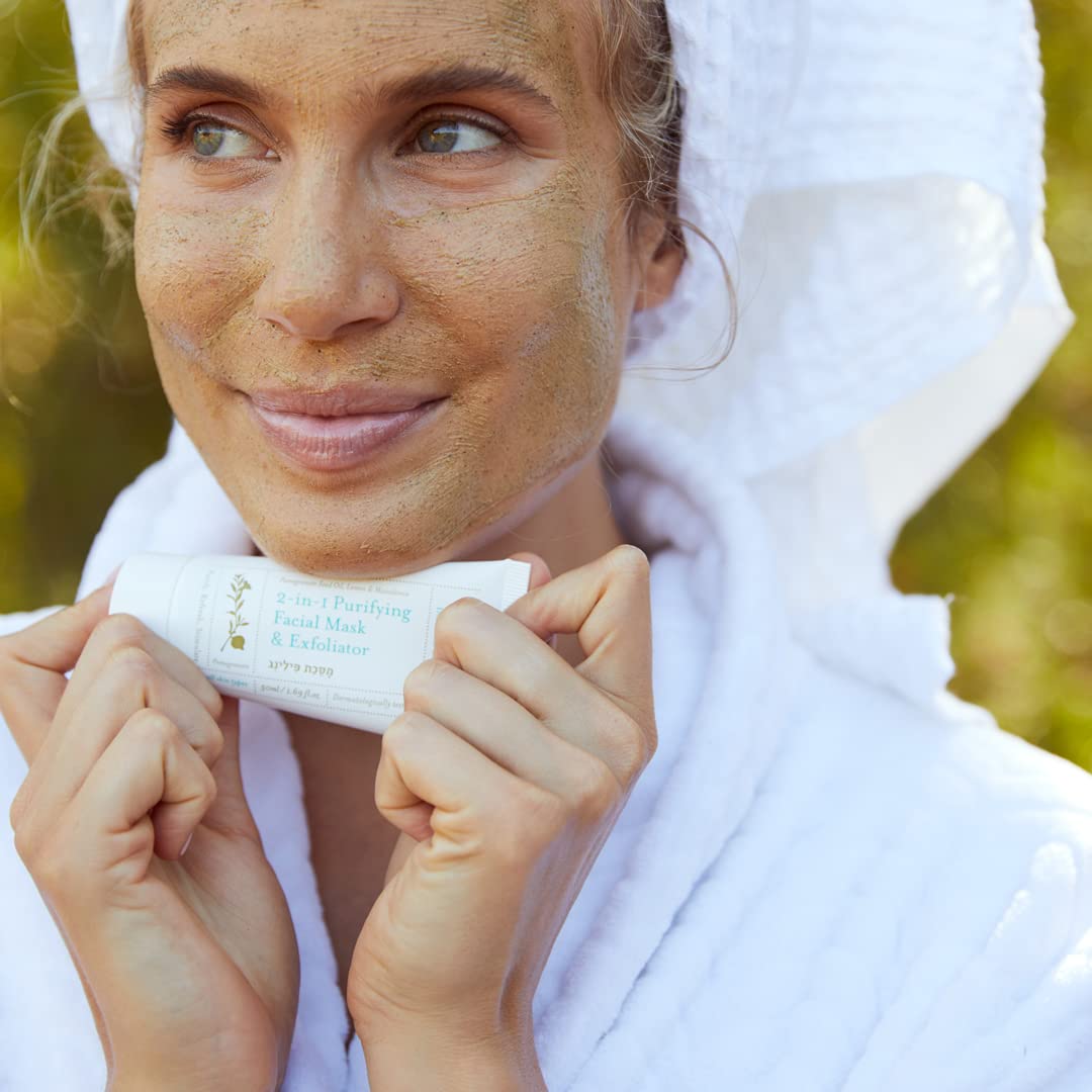 Lavido Pomegranate Seed Oil, Lemon, and Macadamia Gentle Exfoliator Cream Beauty & Personal Care Lavido