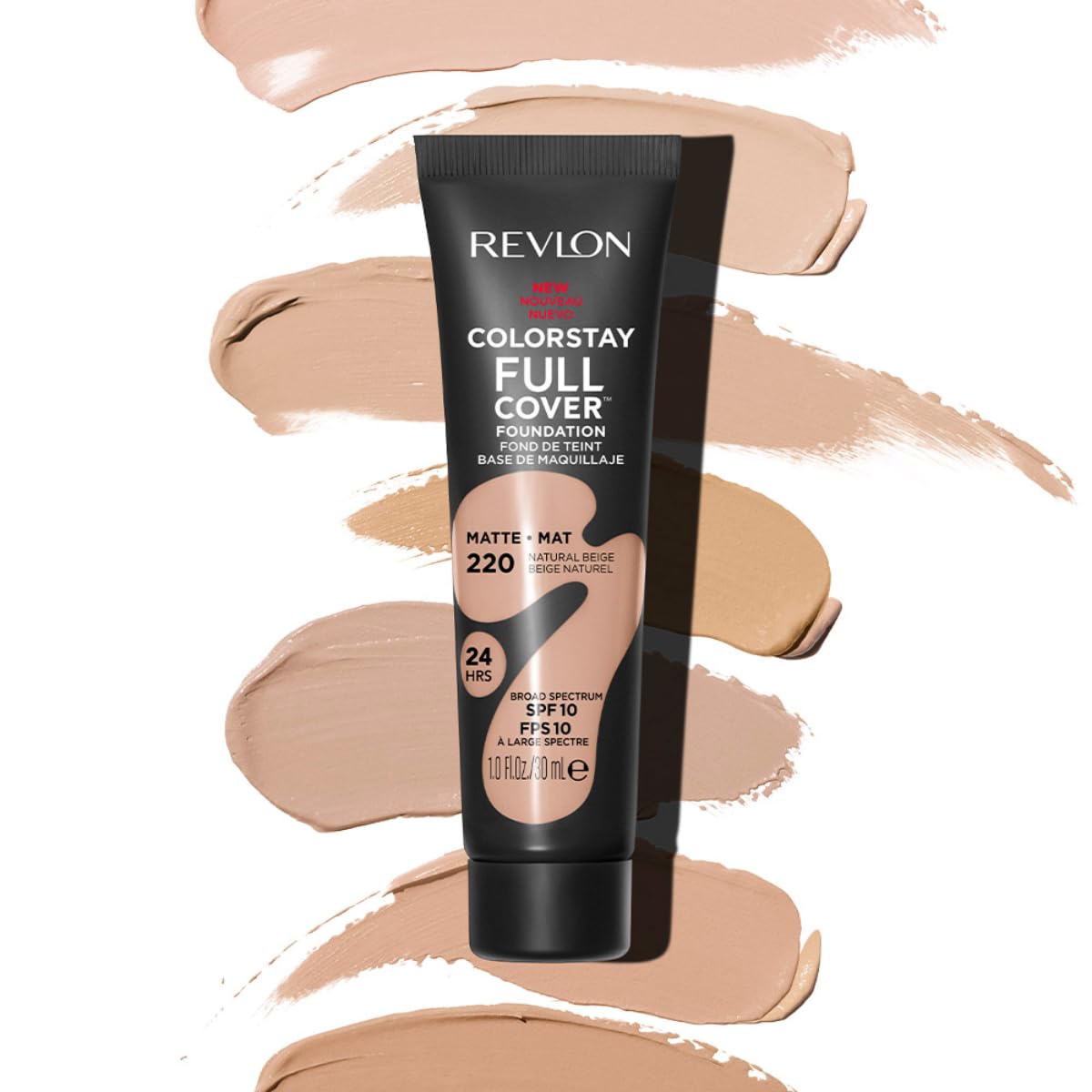 Revlon Liquid Foundation, ColorStay Face Makeup for Normal and Dry Skin, Longwear Full Coverage with Matte Finish, Oil Free, Natural Beige, 1.0 Fl Oz Beauty & Personal Care REVLON