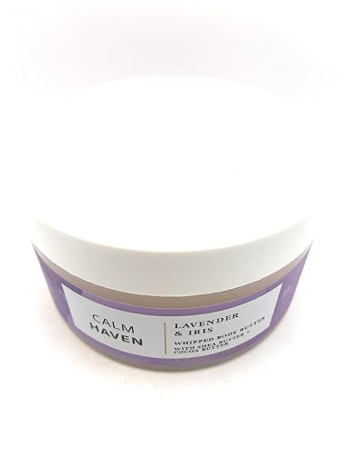 Bath and Body Works Calm Haven Lavender & Iris Whipped Body Butter Made With Shea Butter, Coca Butter & Coconut Oil - 6.5 oz / 185 g Beauty & Personal Care Bath & Body Works