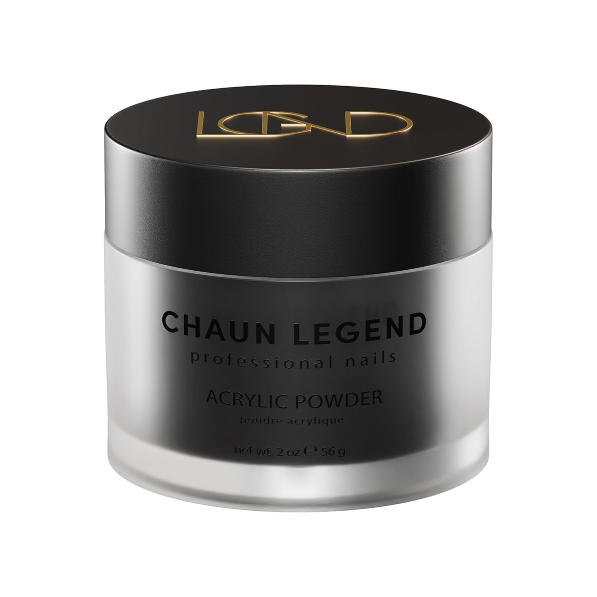 Chaun Legend Acrylic Powder, 2 Oz Long Lasting Salon Quality, Bubble Free, Self Leveling Professional Manicures, Fake Nails, Carving & Extensions