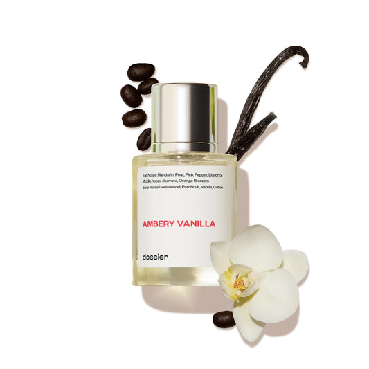 Dossier - Ambery Vanilla 1.7Oz (50ml) - Eau de Parfum - Inspired by Y S.L's B.lack O.pium - Long-lasting Fragrance - Feminine Beauty & Personal Care Dossier