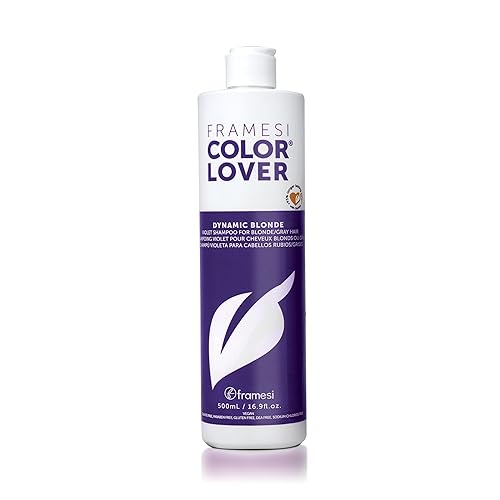FRAMESI Color Lover Dynamic Blonde Purple Violet Shampoo for Color Treated Hair, 16.91 Fl Oz Beauty & Personal Care FRAMESI