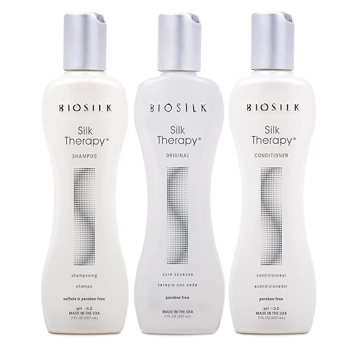 BioSilk Revive Your Locks Kit. Original Silk Therapy 7oz, Silk Therapy Shampoo 7oz, and Silk Therapy Conditioner 7oz (kit Contains 3 Products), 7 Beauty & Personal Care BioSilk