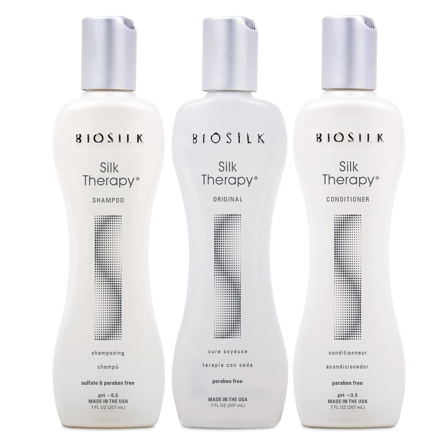 BioSilk Revive Your Locks Kit. Original Silk Therapy 7oz, Silk Therapy Shampoo 7oz, and Silk Therapy Conditioner 7oz (kit Contains 3 Products), 7 Beauty & Personal Care BioSilk