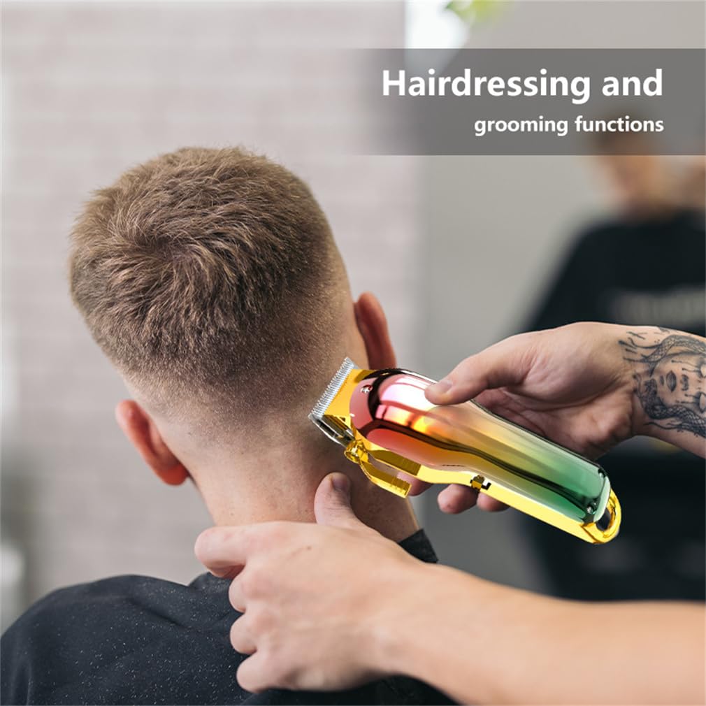 WFGLH Hair Clippers & Trimmer for Men, Cordless Rechargeable Clippers for Hair Cutting - 4 Limit Combs, Stainless Steel Blades Hair Trimmer Or Beauty and Personal Care WFGLH