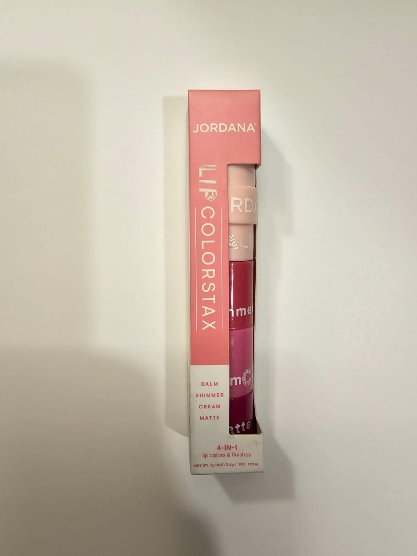 Jordana Lip ColorStax Balm Shimmer Cream Matte #01 Pink Beauty and Personal Care Jordana
