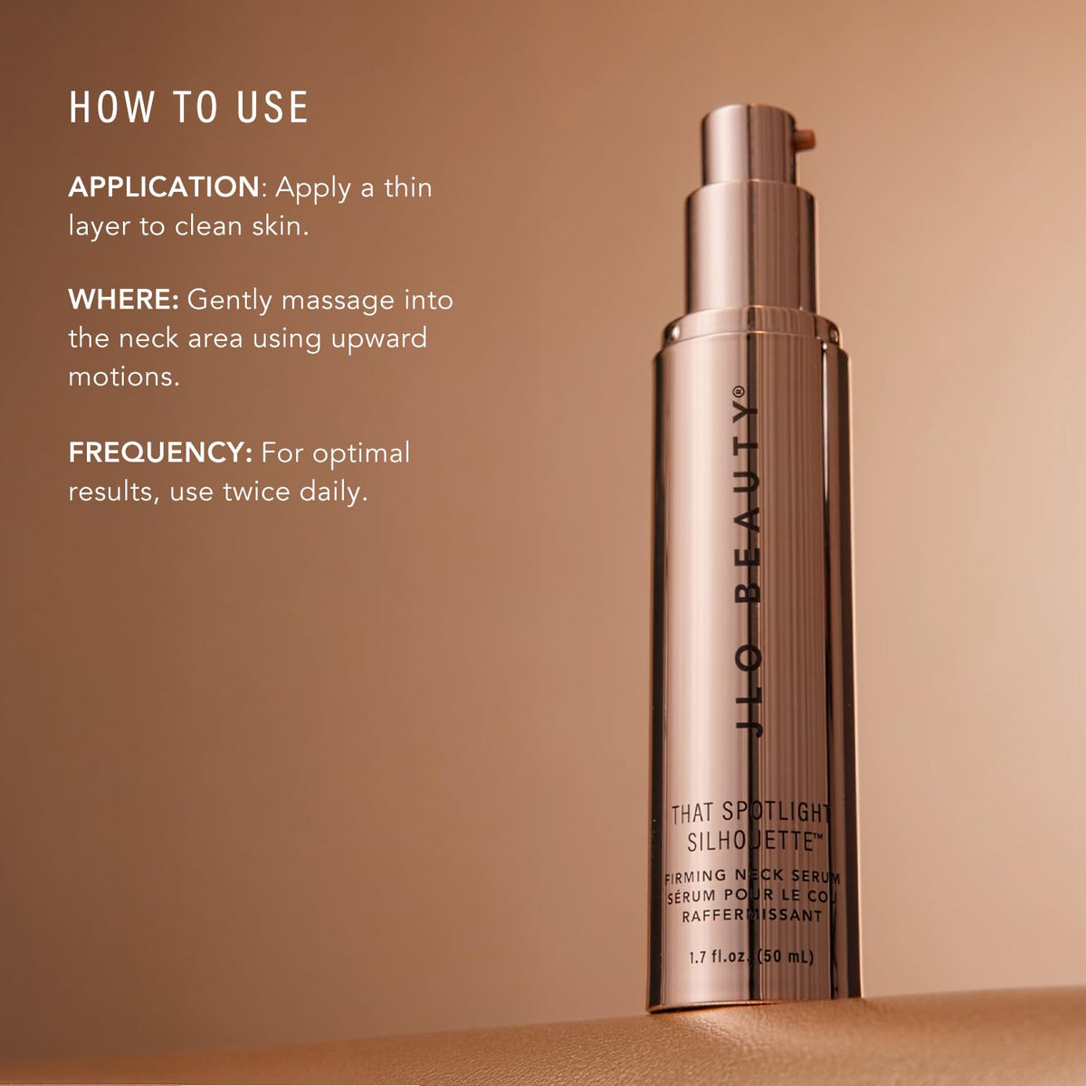 JLO BEAUTY That Spotlight Silhouette Firming Neck & Jawline Serum, 1.7 Oz