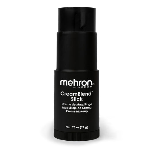 Mehron Makeup CreamBlend Stick | Face Paint, Body Paint, & Foundation Cream Makeup | Perfect for Halloween .75 oz (21 g) (Black) | Made in the USA Beauty & Personal Care Mehron