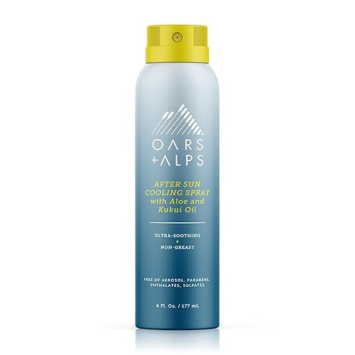 Oars + Alps After Sun Spray, After Sun Care Spray with Aloe Vera, Kukui Oil & Niacinamide & Green Tea Scent to Naturally Cool Skin, Hydrating Beauty & Personal Care Oars + Alps