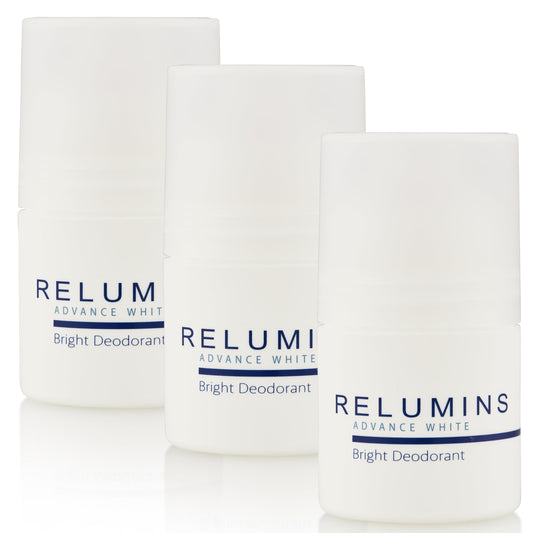 Relumins Advanced Underarm Deodorant Roll-On for Women and Men - 24-Hour Odor Protection with Glutathione and Witch Hazel - 1.5fl oz (3 Pack) Beauty and Personal Care Relumins