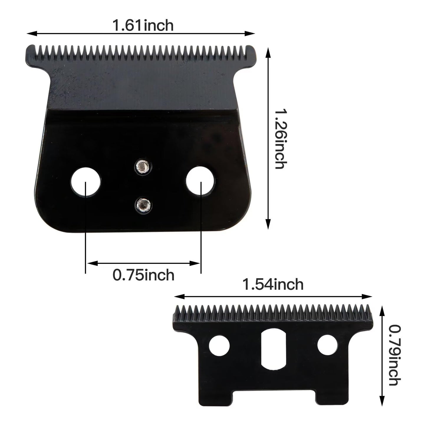 NGHTMRE 2Pcs Replacement T Blade Compatible for Andis T Outliner Trimmer, for Andis GTX Trimmer 04710/04521 - Black Beauty and Personal Care NGHTMRE