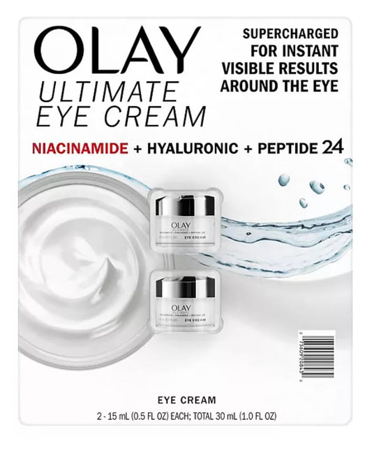 Olay Ultimate Niacinamide + Hyaluronic + Peptide Eye Cream (0.5 fl. oz., 2 pk.) Beauty & Personal Care Olay
