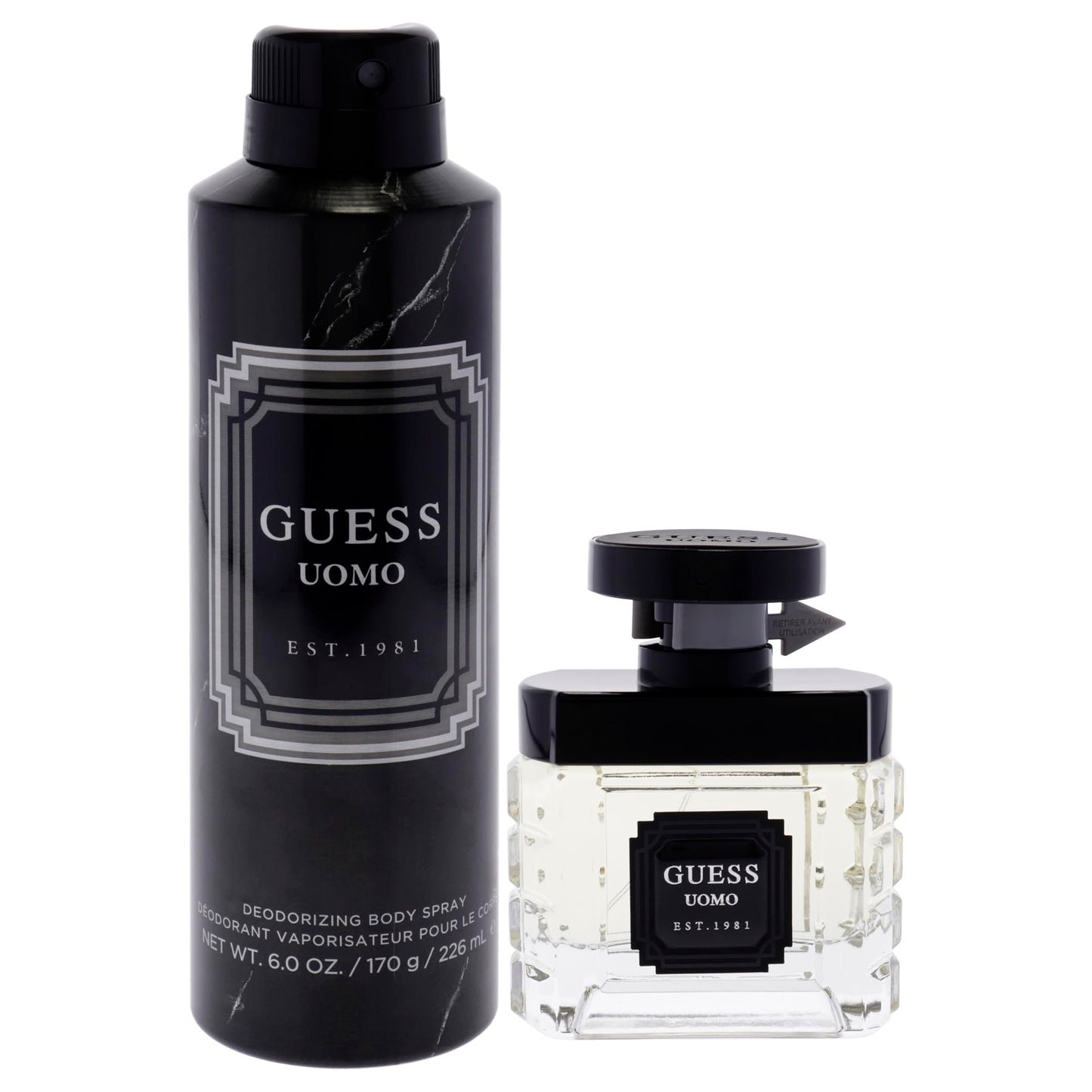 Guess Uomo by Guess for Men - 2 Pc Gift Set 1.7oz EDT Spray, 6oz Deodorizing Body Spray Beauty & Personal Care GUESS