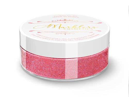 MARBLERS Glitter Mica Powder [Peachy Punk] 0.14oz (4g) | Glitter Mica | Highly Pigmented | Non-Toxic, Vegan, Cruelty-Free | Eyeshadow, Body Butter Beauty & Personal Care MARBLERS