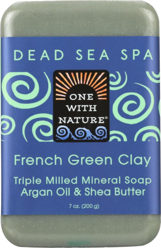 One with Nature French Clay Soap - French Green - Case of 6-7 oz. Beauty & Personal Care One With Nature