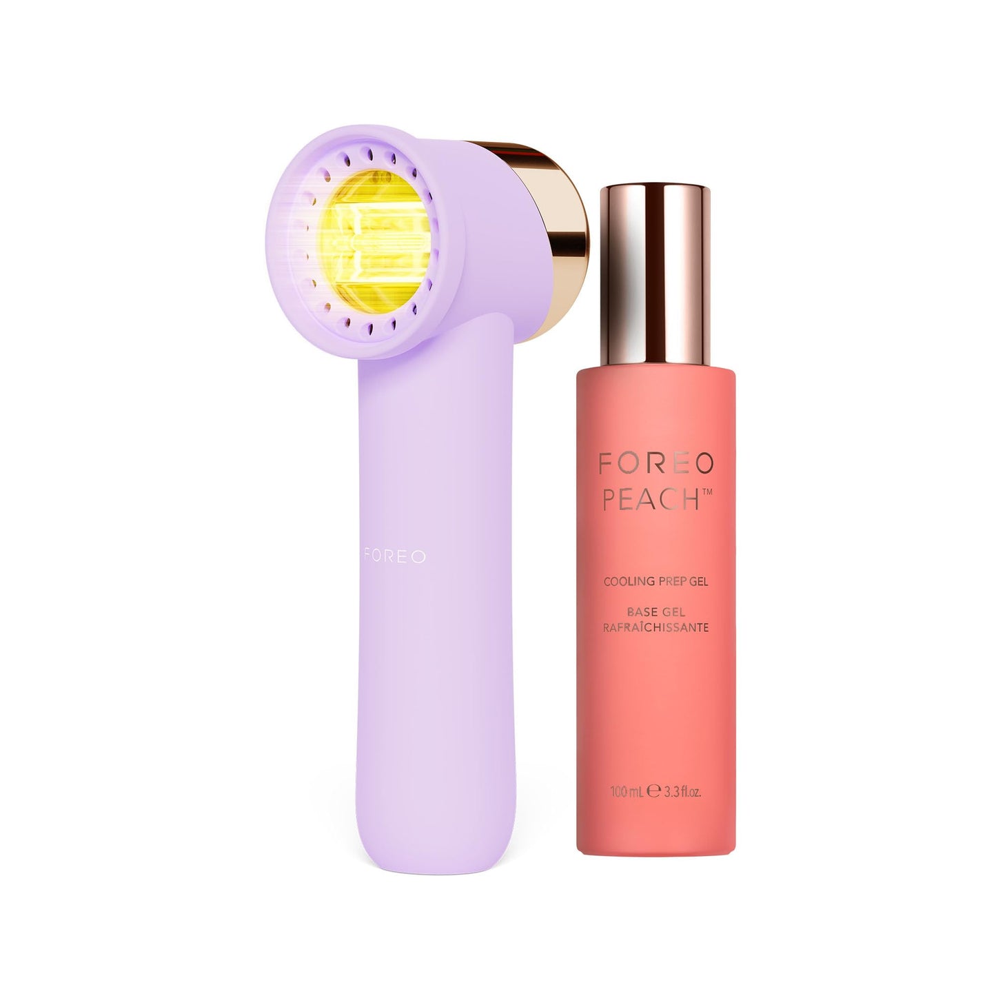 FOREO PEACH 2 go Bundle -Travel-friendly IPL Hair Removal Device + Calming & Hydrating IPL PEACH Cooling Prep Gel - Permanent Hair Removal - Body Beauty and Personal Care FOREO
