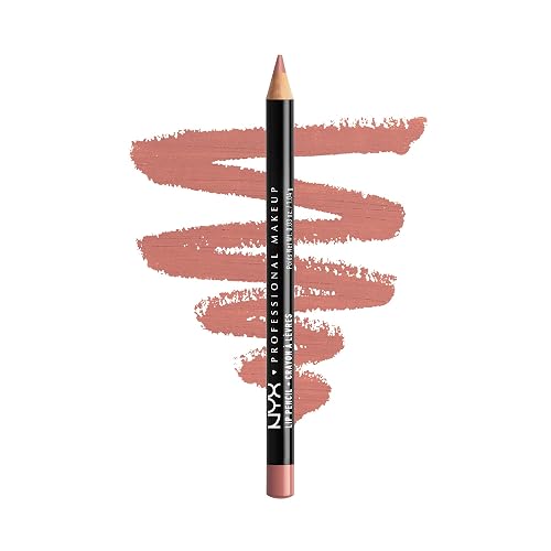 NYX PROFESSIONAL MAKEUP Slim Lip Pencil, Long-Lasting Creamy Lip Liner - Nude Pink Beauty & Personal Care NYX PROFESSIONAL MAKEUP