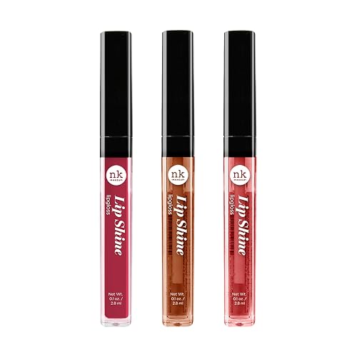NICKA K NEW YORK Lipshine, Cosmetics, vibrant colors, bright colors, shining lips, lip shine, long lasting (AMZ288) Beauty & Personal Care NICKA K NEW YORK