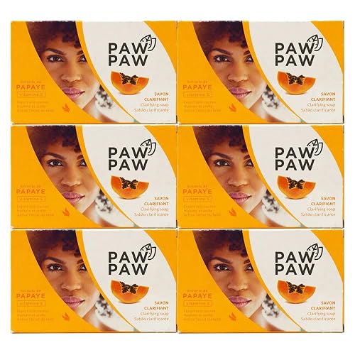 E de B Paw Paw Skin & Body Clarifying Bar Soap Papaye Papaya Extracted with Vitamin E, 180g./6.3oz. (Pack of 6) Beauty & Personal Care E de B