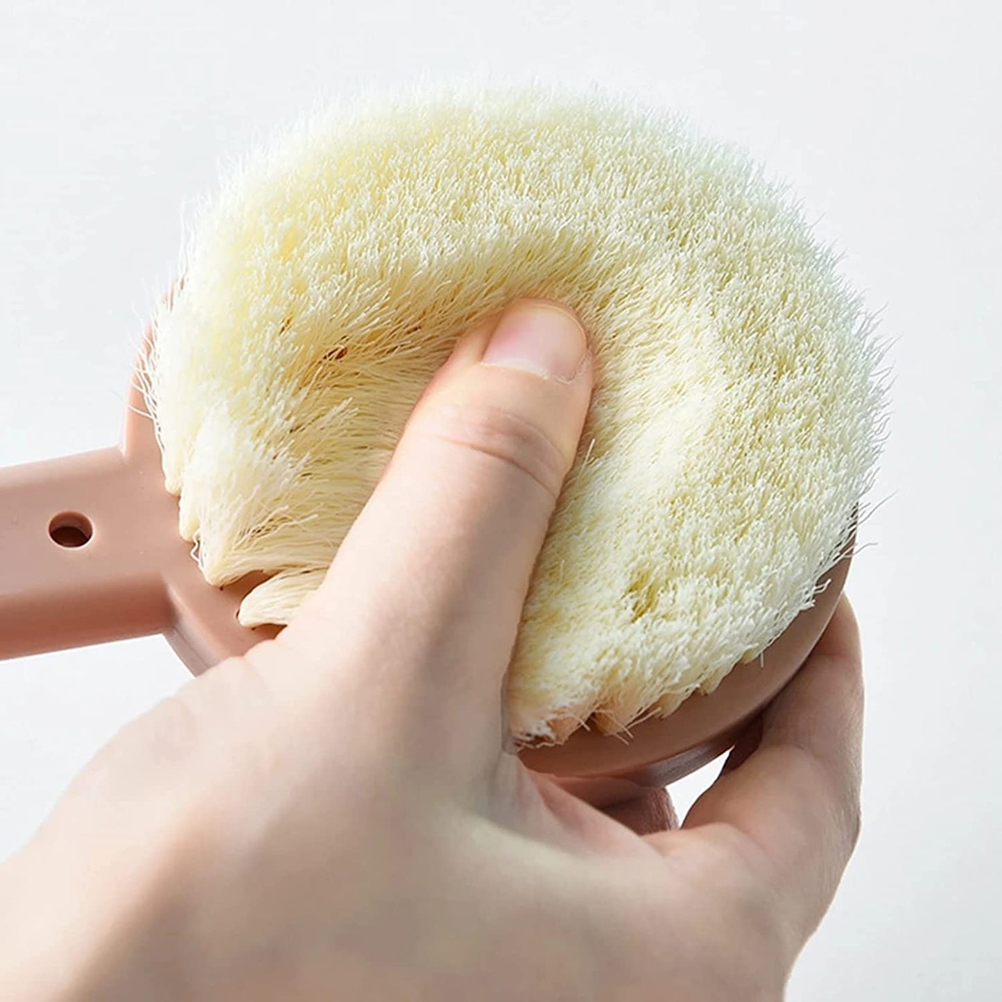 Shower Brush, Shower Brush with Long Handle Comfy Bristles,Bath Back Brush for Wet or Dry Body Back Brushing Exfoliation Improve Skin Beauty and Personal Care XlyCjkb