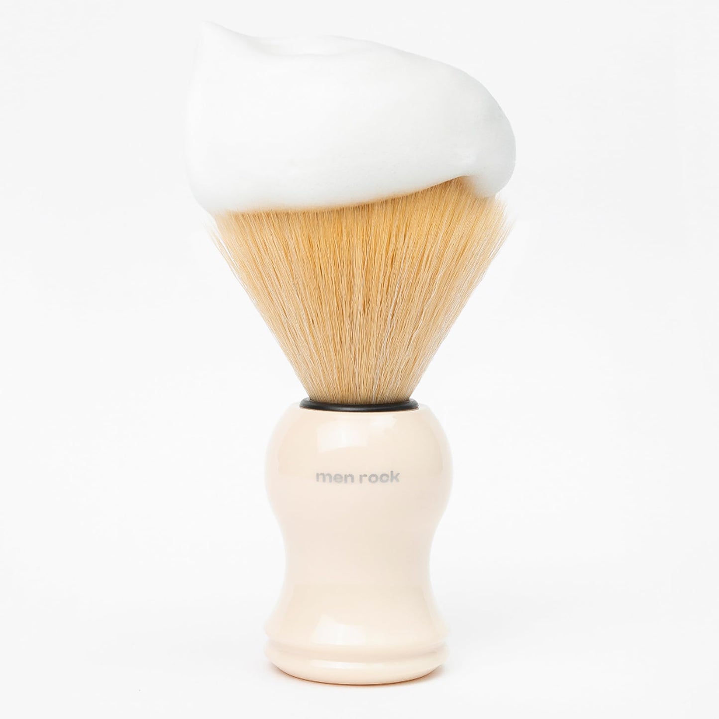 Men Rock The Brush Synthetic Bristles - Soft Bristle Shaving Brushes for Men - Synthetic Shave Brush - Men's Grooming Products - 1 Pc Beauty and Personal Care Men Rock