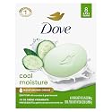 Dove Beauty Bar Soap Cool Moisture Cucumber & Green Tea Scent, 8 Bars for Refreshed Skin, Leaves Skin Refreshed 3.75 oz Beauty & Personal Care Dove