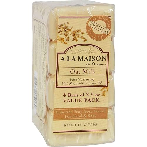 A La Maison Bar Soap Oat Milk Value 4 Ct Beauty & Personal Care A LA MAISON