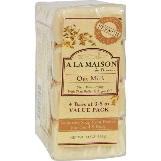 A La Maison Bar Soap Oat Milk Value 4 Ct Beauty & Personal Care A LA MAISON