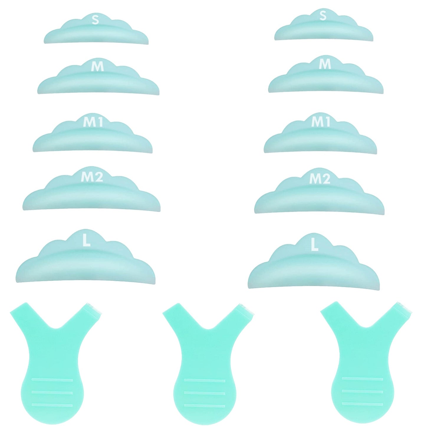 Lash Lift Pads?DIY Eyelash Lift Pads?Eyealsh Perm Rods, Lash Lifting at Home 10 Pcs Sky Blue Pads 5 Size SMM1M2L Reusable Soft Silicone Shields Beauty & Personal Care Libeauty
