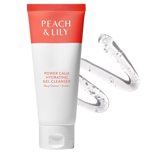 Peach & Lily - Power Calm Hydrating Gel Cleanser (3.38 oz) - Face Wash & Facial Cleanser - Light Makeup Remover - Chamomile, Cucumber Fruit & Cica Beauty & Personal Care Peach & Lily