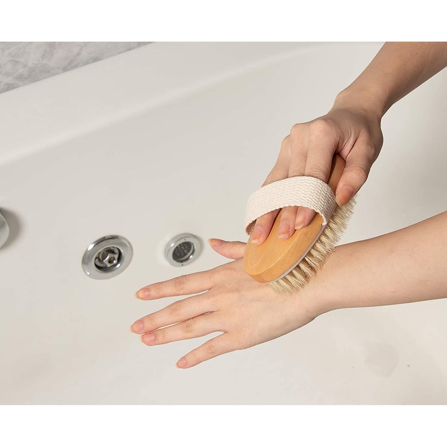 Juvale Dry Brushing Body Brush - Versatile Dry & Shower Brush - Long-Handle Back Scrubber - Bath Scrubber with Removable Handle - Pack of 2, 16.9 in Beauty & Personal Care Juvale