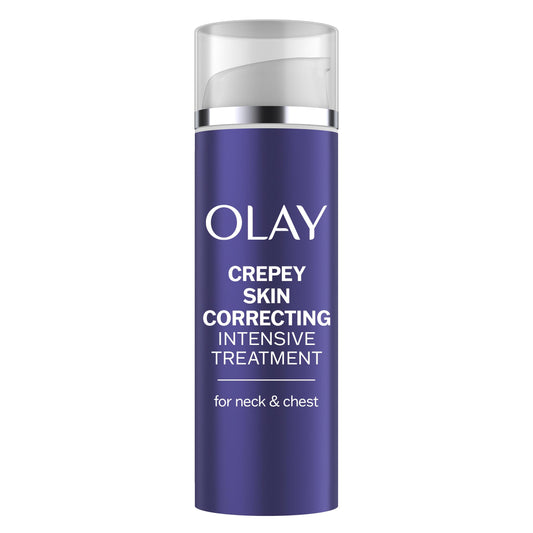 Olay Treatment Cream Intensive Crepey Skin Correcting for Neck & Chest with Retinol24, Vitamin B3 Complex, Deeply Hydrates, Renews & Smoothes Skin Beauty & Personal Care Olay