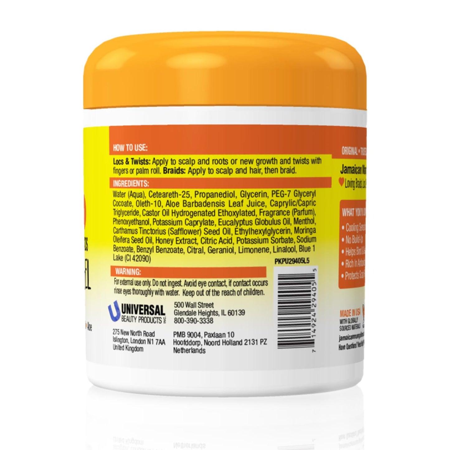 Jamaican Mango & Lime Love Your Locs Cool Scalp Gel - Strong Hold Styling Gel for Locs, Braids & Twists - Cooling, Hydrating Formula for Scalp Relief Beauty & Personal Care Jamaican Mango & Lime