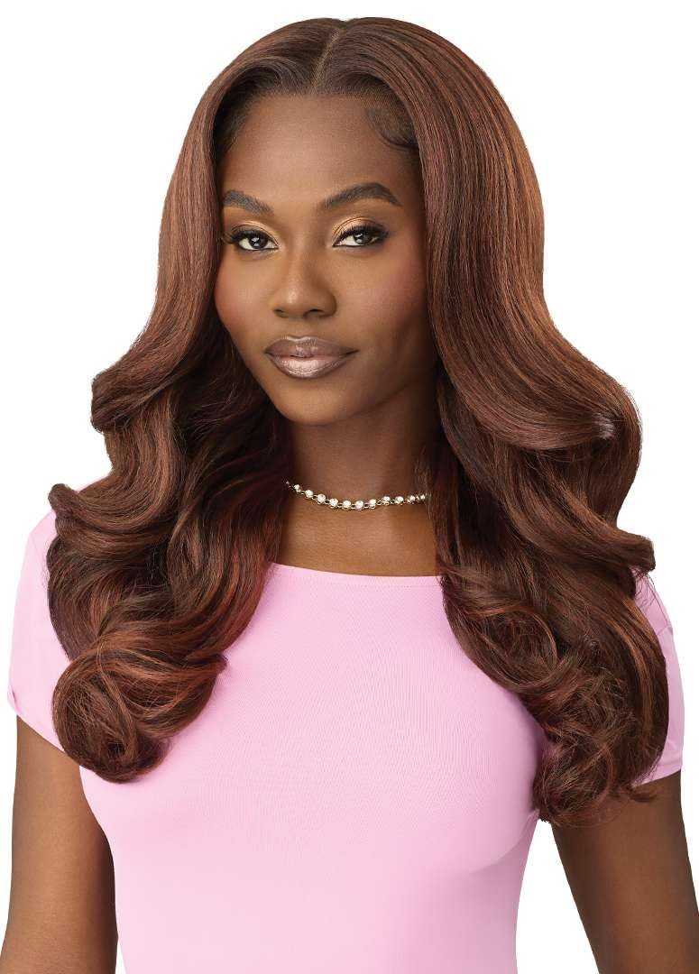 Outre Lace Front Wig - Perfect Hair Line 13X6 - True Frontal - Peak 710 (1B/UL JADE BLUE)