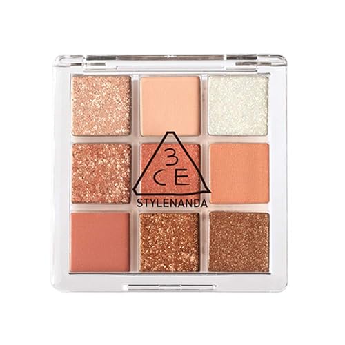 3CE Multi Eye Color Palette Clear #Shot Again 9Colors Peal Glow Eye Shadow Staylenanda Beauty & Personal Care 3CE