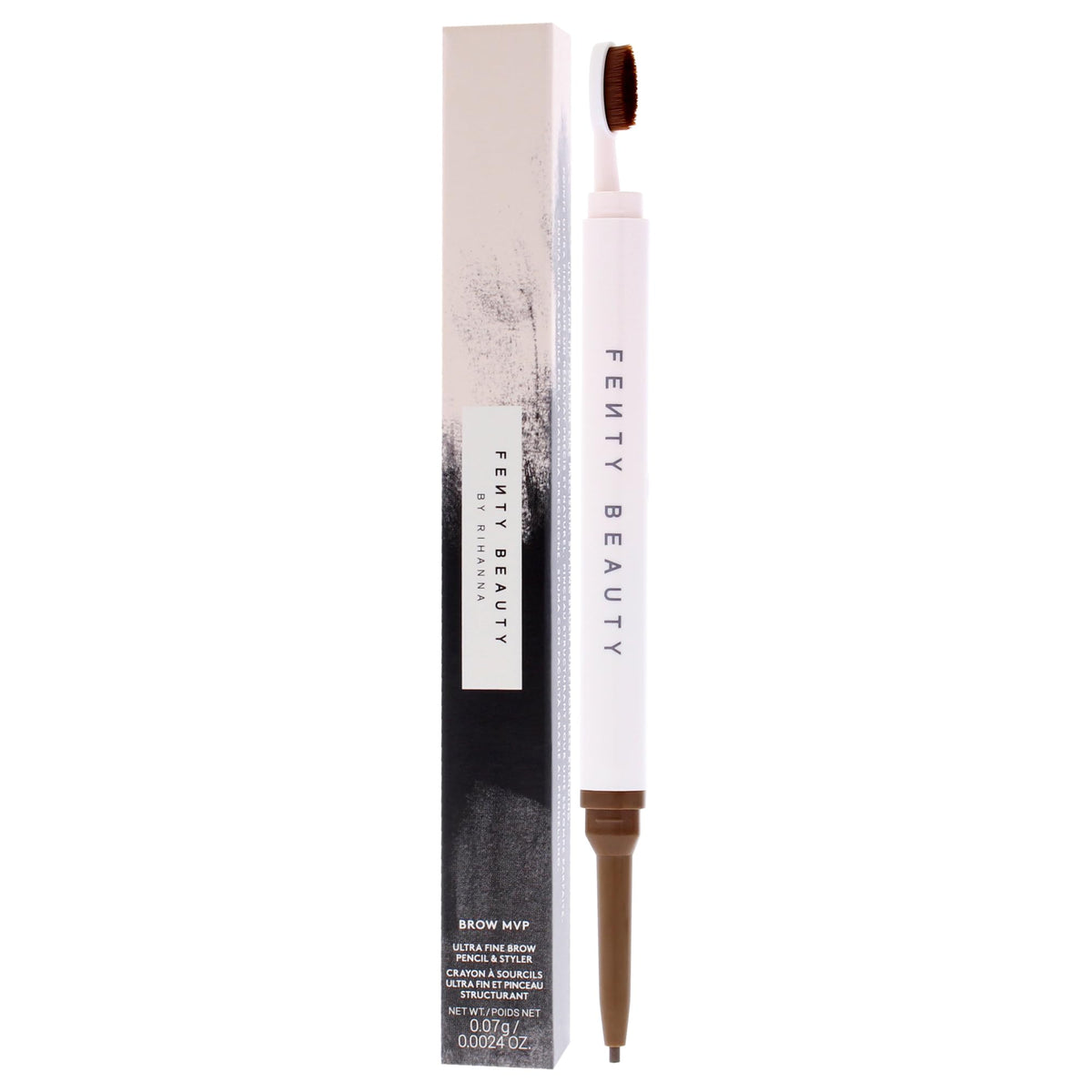 Brow MVP Ultra Fine Brow Pencil and Styler - Light Brown by Fenty Beauty for Women - 0.002 oz Eyebrow Pencil
