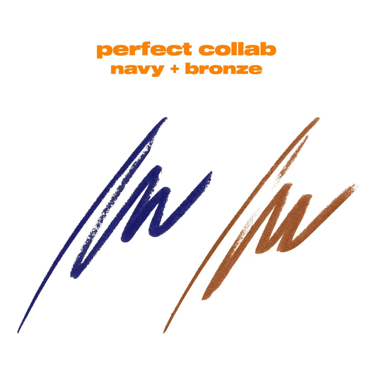 BEAUTY. FOR. CERTAIN. Perfect Collab Eyeliner Duo | Navy + Bronze | Creamy, Easy-Glide | Ultra-Pigmented Wax Pencils | No Budge Eye Pencil (0.03 oz)