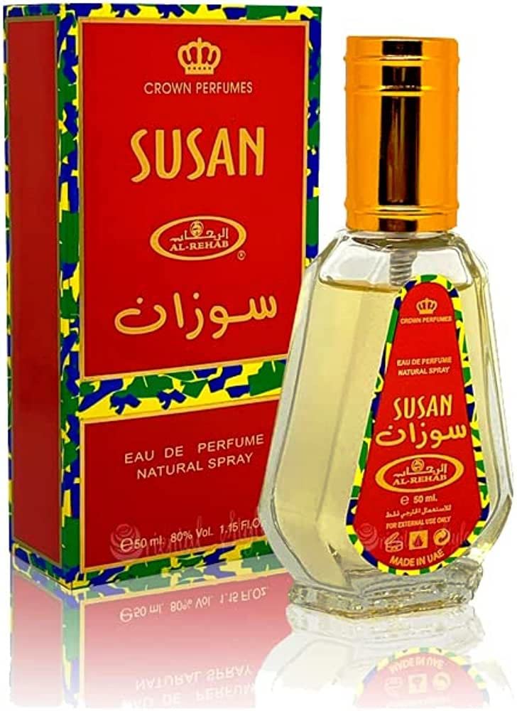 Susan- Al-Rehab Natural Perfume Spray- 50 ml (1.65 fl. oz)- 2 pack Beauty & Personal Care Al-Rehab