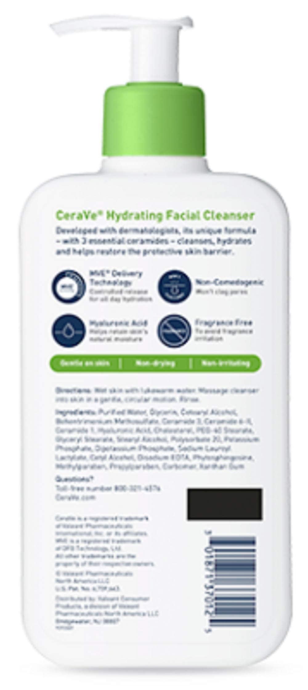 CeraVe Hydrating Facial Cleanser, 12 Fluid Ounce Beauty & Personal Care CeraVe