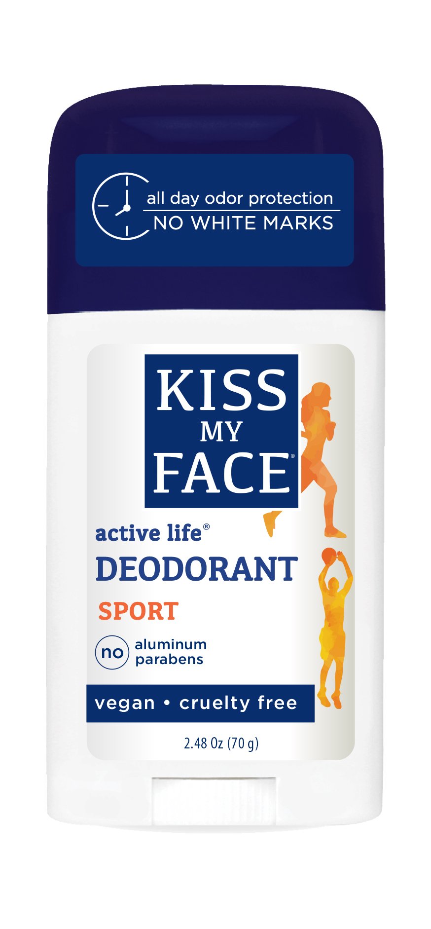 Kiss My Face Active Life Natural Deodorant, Sport, 2.48 Oz Stick, 36 Pack (Packaging May Vary) Beauty and Personal Care Kiss My Face